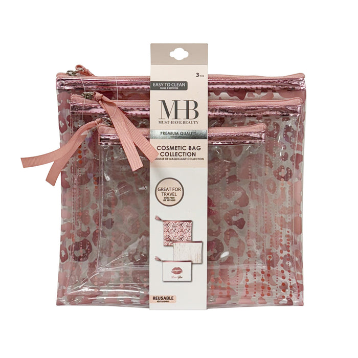 MHB Cosmetic Bag Set For Travel 3pcs