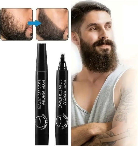 Microblading 4 Tip Beard Moustache & Eyebrows Filler Pen Buy One Get One Free
