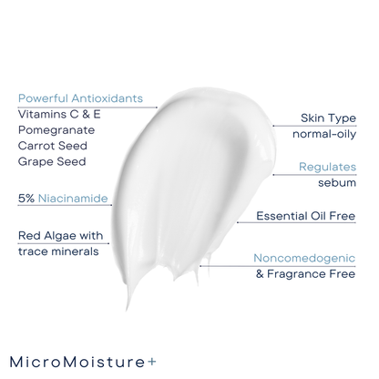 Niacinamide, also known as vitamin B3 can reduce breakouts, uneven skin tone, regulate sebum production and improve barrier function. Polyglyceryl 3-Diisostearate: Helps stabilize secretion of sebum. Grape Seed Extract contains several plant compounds, including oligomeric proanthocyanidins, or OPCs. OPCs are powerful antioxidants, they contain 20 times the antioxidant power of vitamin E and 50 times the antioxidant power of vitamin C.