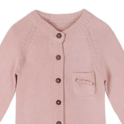Milan Earthy Knit Classic Baby Button Jumpsuit (Organic Cotton) Viverano