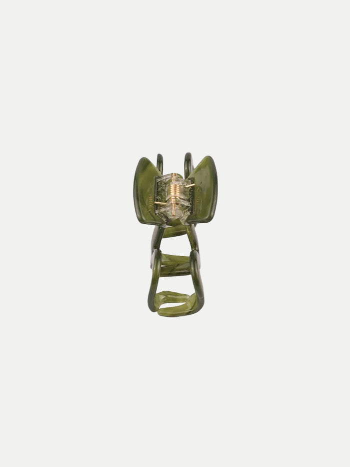 Mini Wave Eco Hair Claw | Jade-Image 3