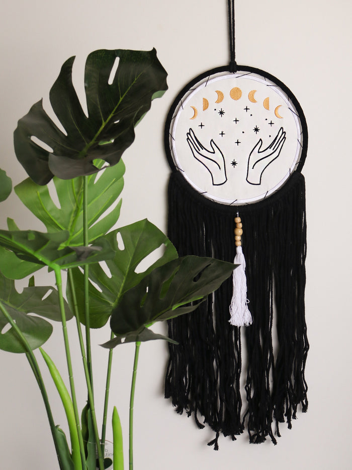 Moon Phases Macrame Wall Hanging | One Colour-Image 1