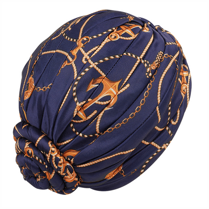 Ms. Remi Silky Top Knot Pre-Tied Turban, 1 Count, Assorted Patterns