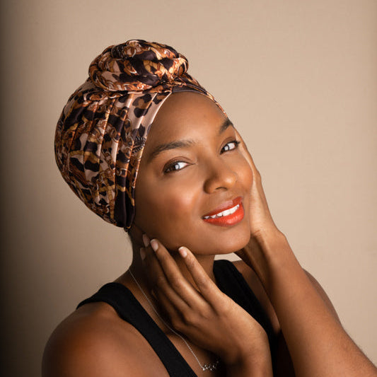 Ms. Remi Silky Top Knot Pre-Tied Turban, 1 Count, Assorted Patterns