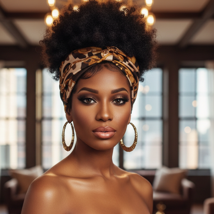 Ms. Remi Wide Silky Headwrap Scarf, 1 Count, Assorted Patterns