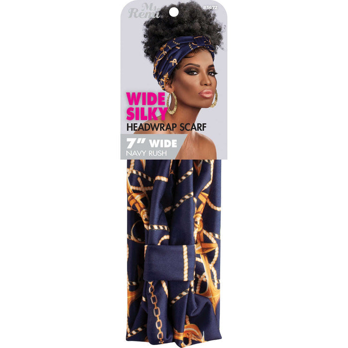 Ms. Remi Wide Silky Headwrap Scarf, 1 Count, Assorted Patterns