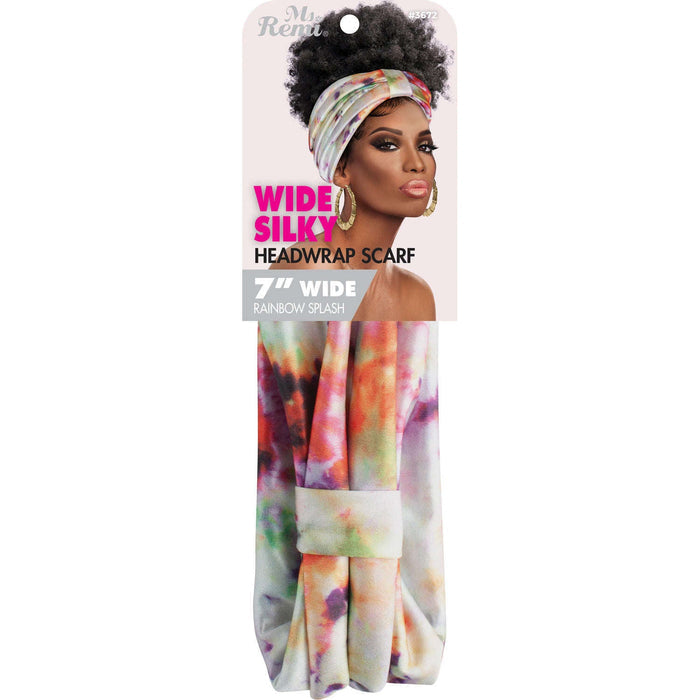 Ms. Remi Wide Silky Headwrap Scarf, 1 Count, Assorted Patterns