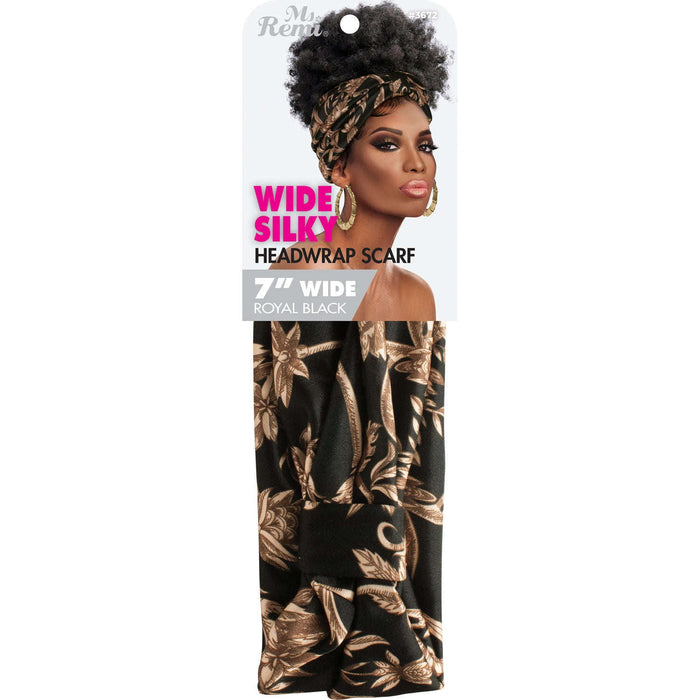 Ms. Remi Wide Silky Headwrap Scarf, 1 Count, Assorted Patterns