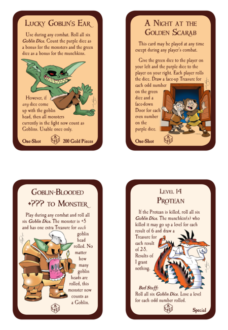 Munchkin Pathfinder Goblin Dice