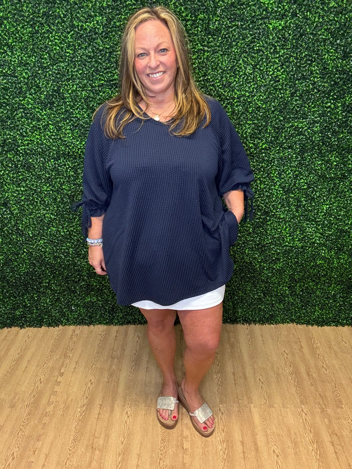 Navy Swing Top