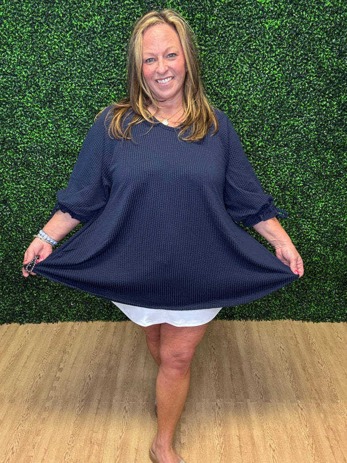 Navy Swing Top