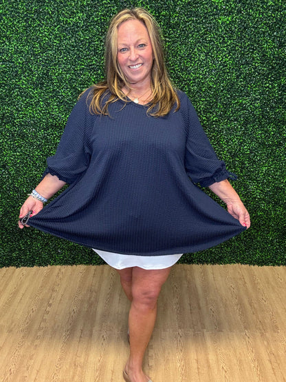 Navy Swing Top
