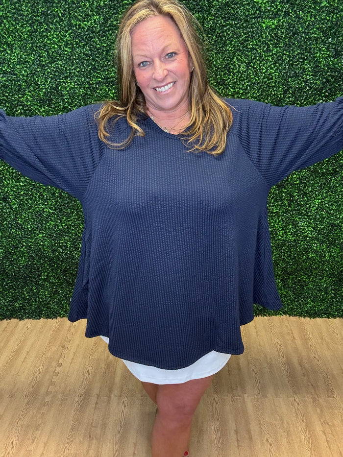 Navy Swing Top