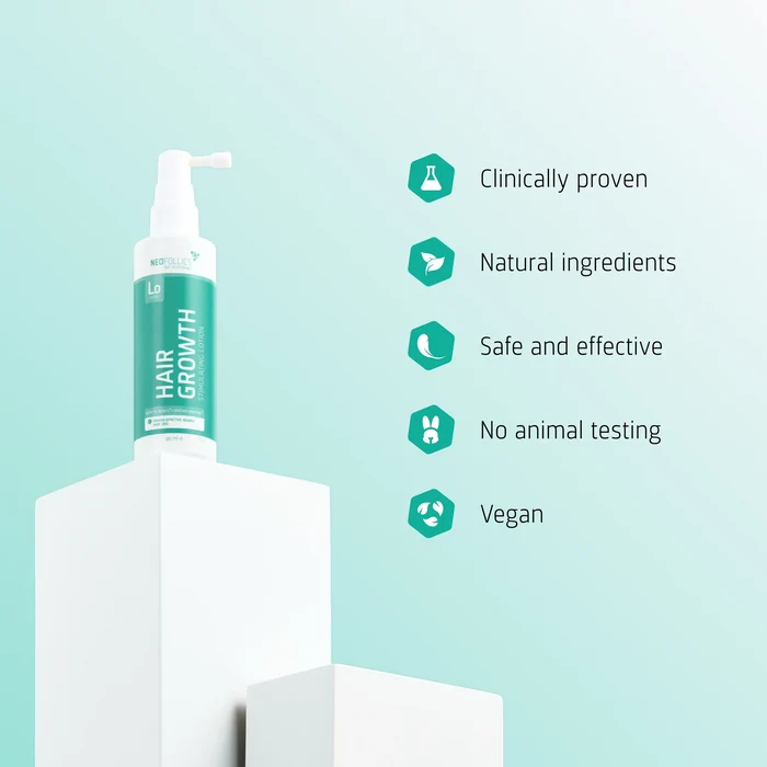 Neofollics Hair Growth Stimulating Lotion is cruelty-free, sulphate-free and paraben-free