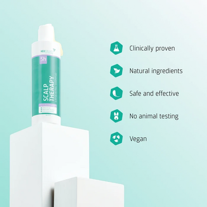 Neofollics Scalp Therapy Exfoliating Shampoo is vegan, cruelty-free, sulphate-free and paraben-free
