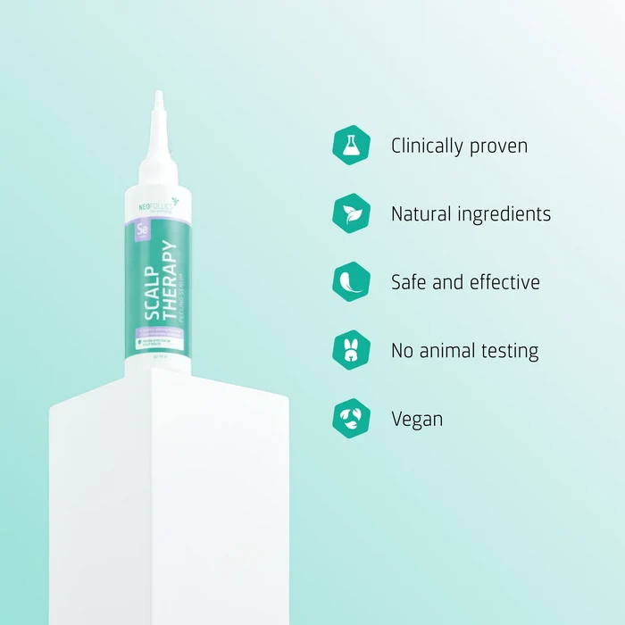 Neofollics Scalp Therapy Peeling Serum is vegan, cruelty-free, sulphate-free and paraben-free