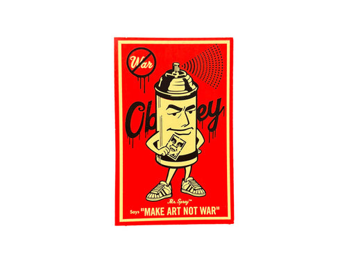 Obey Giant - Mr Spray Make Art Not War NOS Sticker