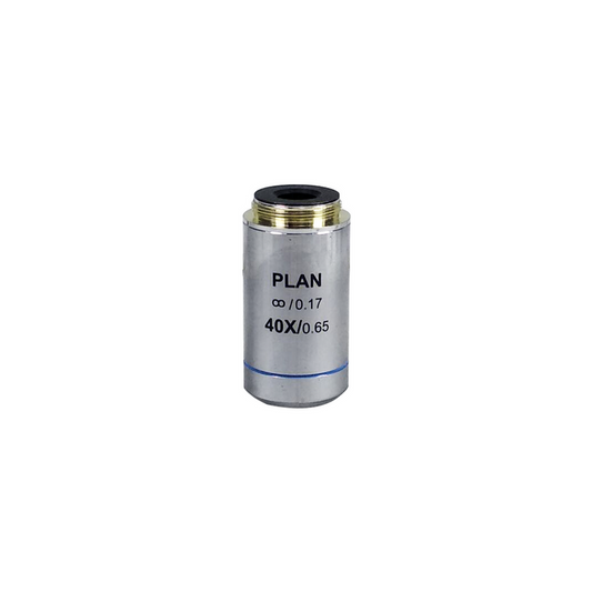 Objective Working Distance 0.67mm 40X Infinity Plan Achromatic Objective, SKU BM02533531, three quarter front view