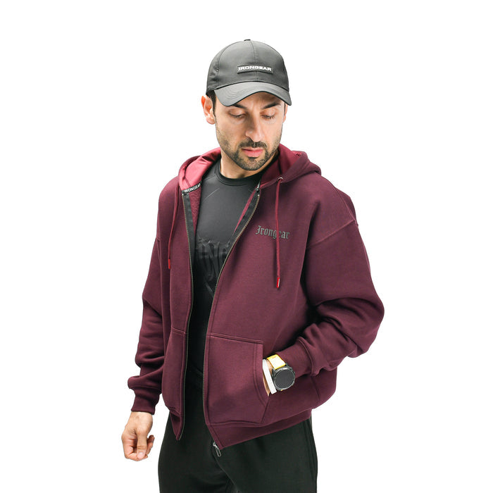 Old English Zip Up Hoodie - IRONGEAR Fitness