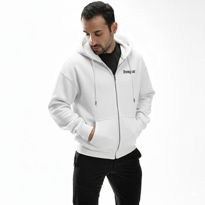 Old English Zip Up Hoodie - IRONGEAR Fitness