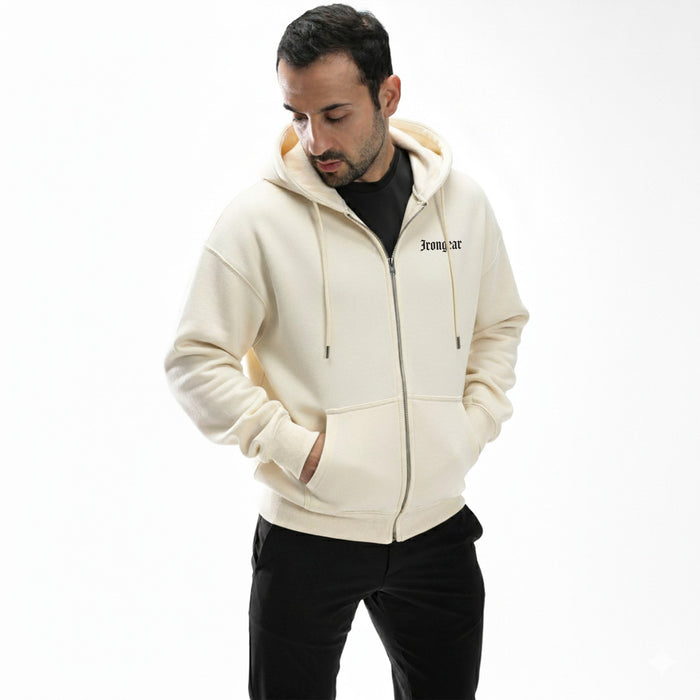 Old English Zip Up Hoodie - IRONGEAR Fitness