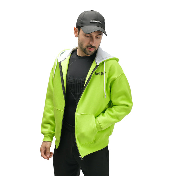 Old English Zip Up Hoodie - IRONGEAR Fitness