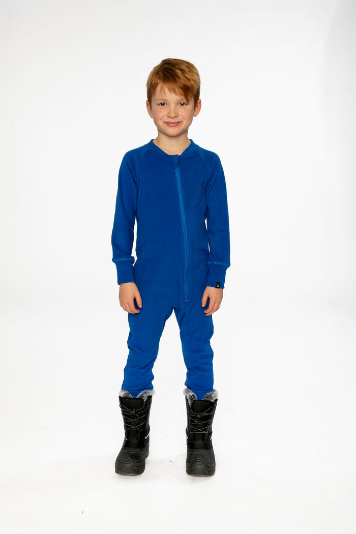 One Piece Thermal Underwear Royal Blue-1