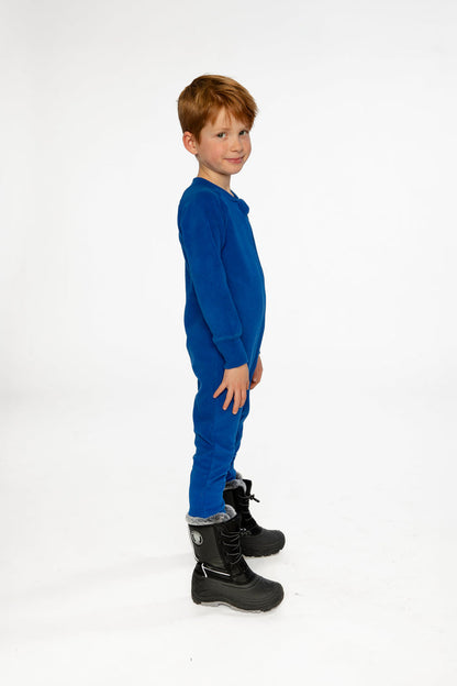 One Piece Thermal Underwear Royal Blue-2