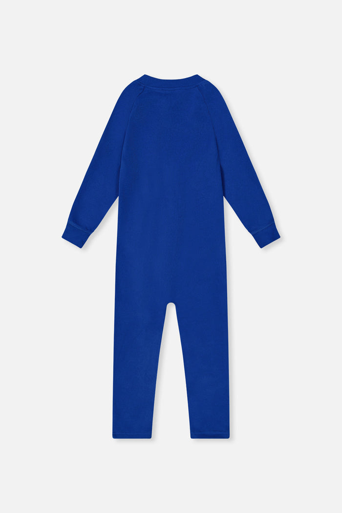 One Piece Thermal Underwear Royal Blue-4