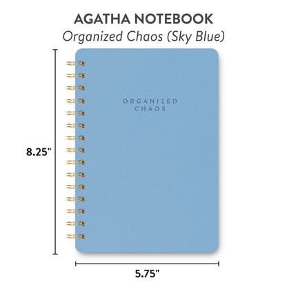 Organized Chaos (Sky Blue) Agatha Notebook