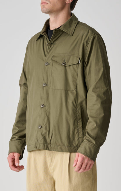Padded Poplin Jacket - Dark Army