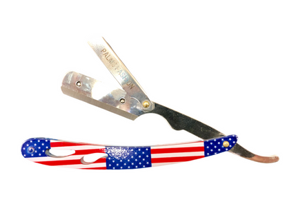 Palms Professional Straight Edge Barber Razor Holder - American Flag - Palms Fashion Inc.