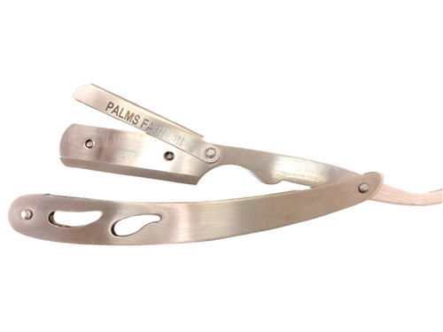 Palms Professional Straight Edge Barber Razor holder - Stainless Steel - Palms Fashion Inc.