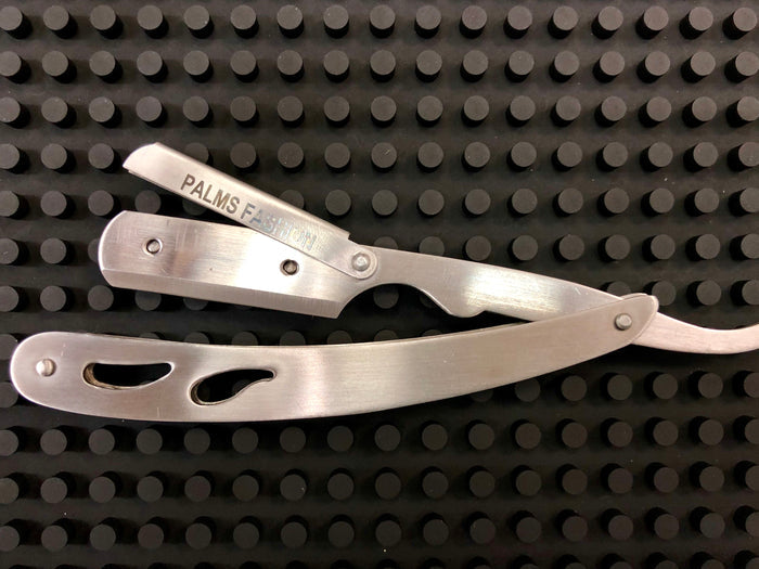 Professional Straight Edge Barber Razor - Stainless Steel - Palms Fashion Inc.