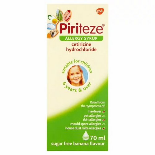 Piriteze Allergy 1mg/1ml Syrup 70ml