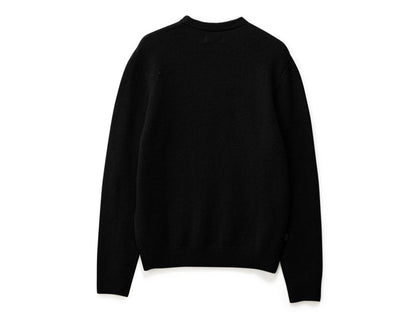 Placement Knit Sweater - Black