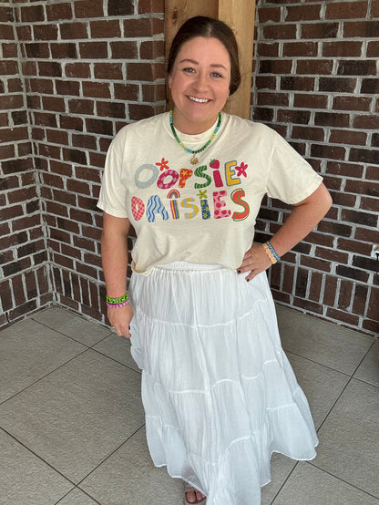 Poppy & Pine Oopsie Daisies Crop Tee