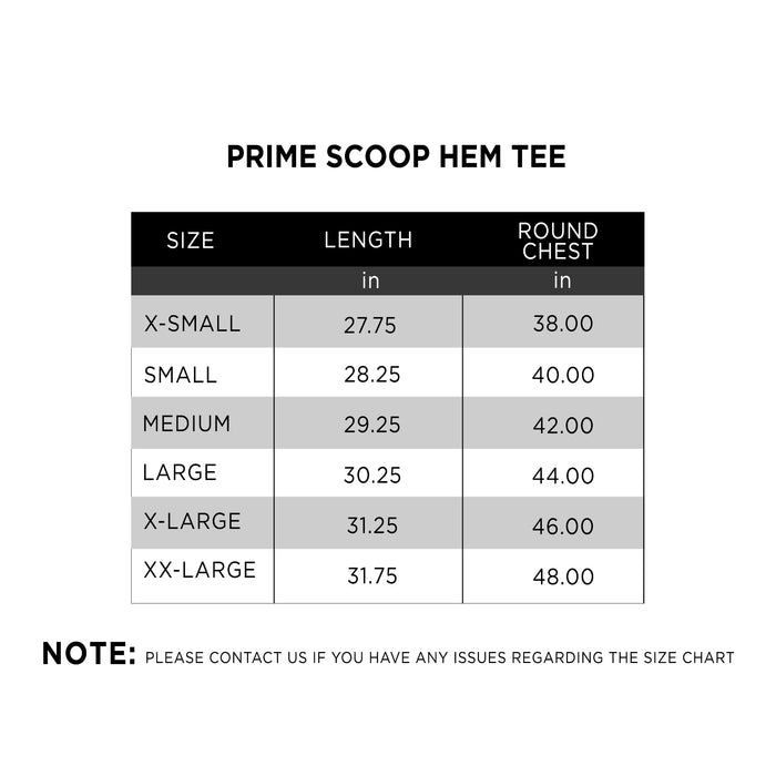 Prime Scoop Hem Tee - IRONGEAR Fitness