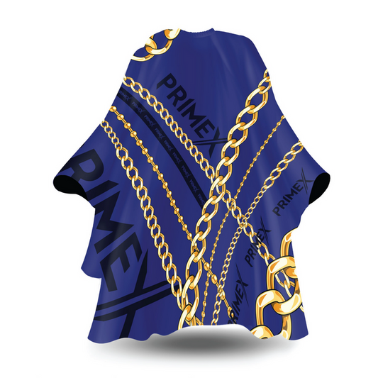 PrimeX Premium Professional Barber Cape, 1 Count, Chains