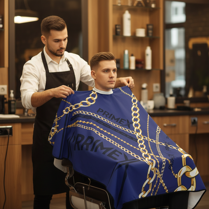 PrimeX Premium Professional Barber Cape, 1 Count, Chains