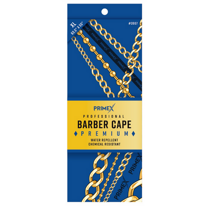 PrimeX Premium Professional Barber Cape, 1 Count, Chains