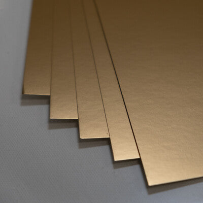 Prism Colour 8.5X11 Whole Spectrum Foil Cardstock. Includes 5 Sheets in each pack. Each sold separately. At Embellish Away in Bowmanville Ontario Canada. Brushed Gold