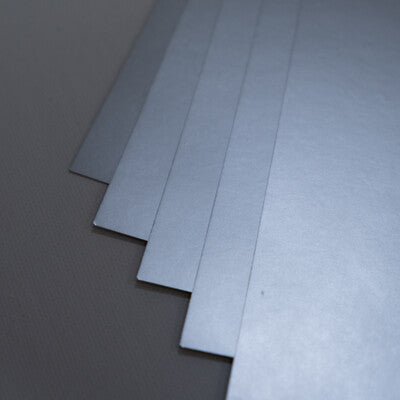 Prism Colour 8.5X11 Whole Spectrum Foil Cardstock. Includes 5 Sheets in each pack. Each sold separately. At Embellish Away in Bowmanville Ontario Canada. Brushed Silver