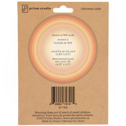 Prism Studio - Dies - Nesting Circles. Sized to fit an A2 card 12 pieces total. Available at Embellish Away located in Bowmanville Ontario Canada.