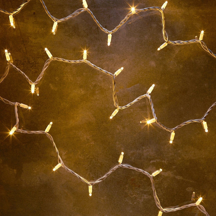 Pro Connect 45m 450 Warm White Connectable String Lights White Cable