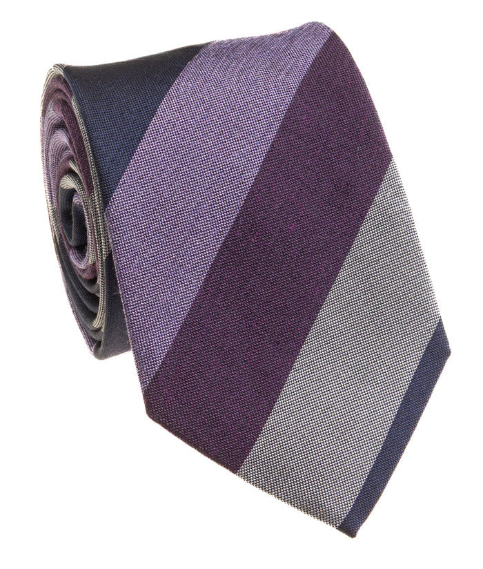 Purple Striped Tie