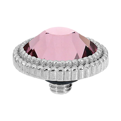 QUDO Flat Faberro Top Silver | Purple Crystal Collection
