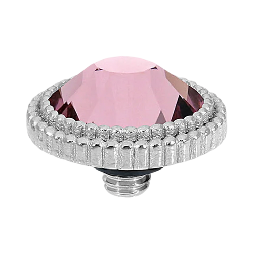 QUDO Flat Faberro Top Silver | Purple Crystal Collection