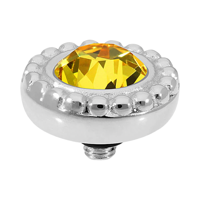 light topaz ghiare quedo silver topper crystal swarovski