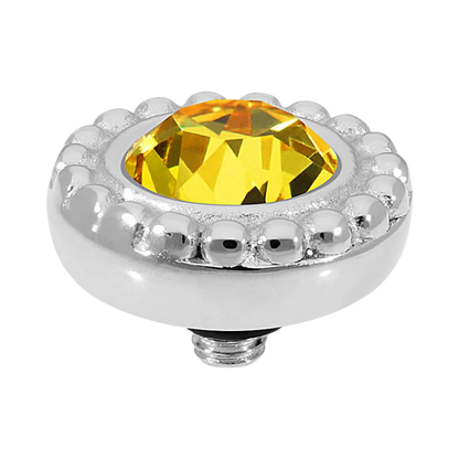 light topaz ghiare quedo silver topper crystal swarovski